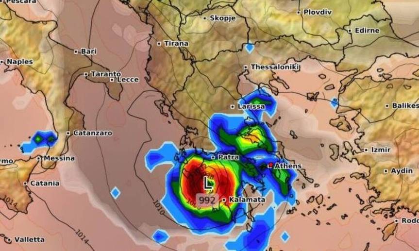 Αυτές τις περιοχές θα «χτυπήσει» ο μεσογειακός κυκλώνας – ΙΑΝΟΣ